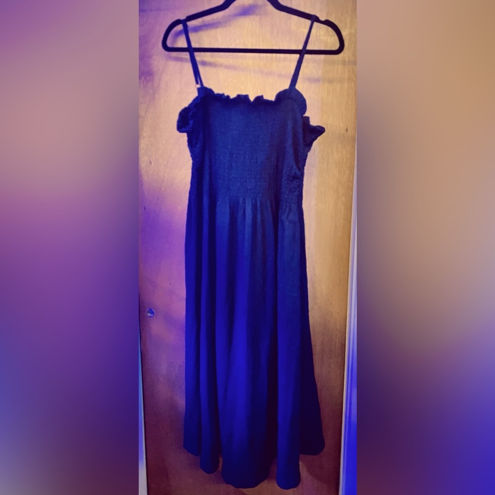 H&M smocked top midi dress